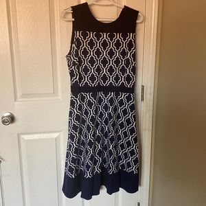 Lands End stretch print Dress